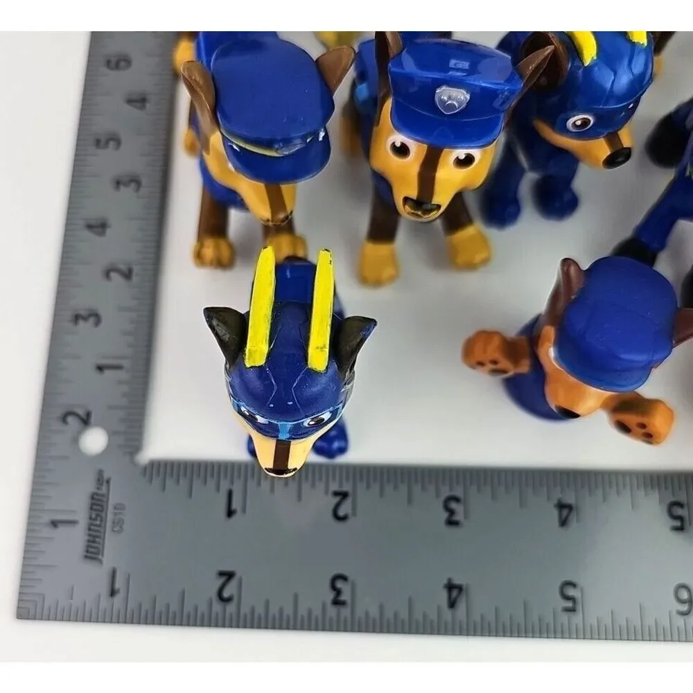 Paw Patrol Chase Figure Lot Police Dog Mixed Versions 15 Pieces Preowned Toys
